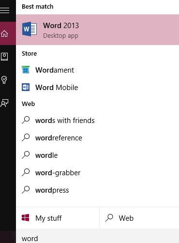 winkey + word
